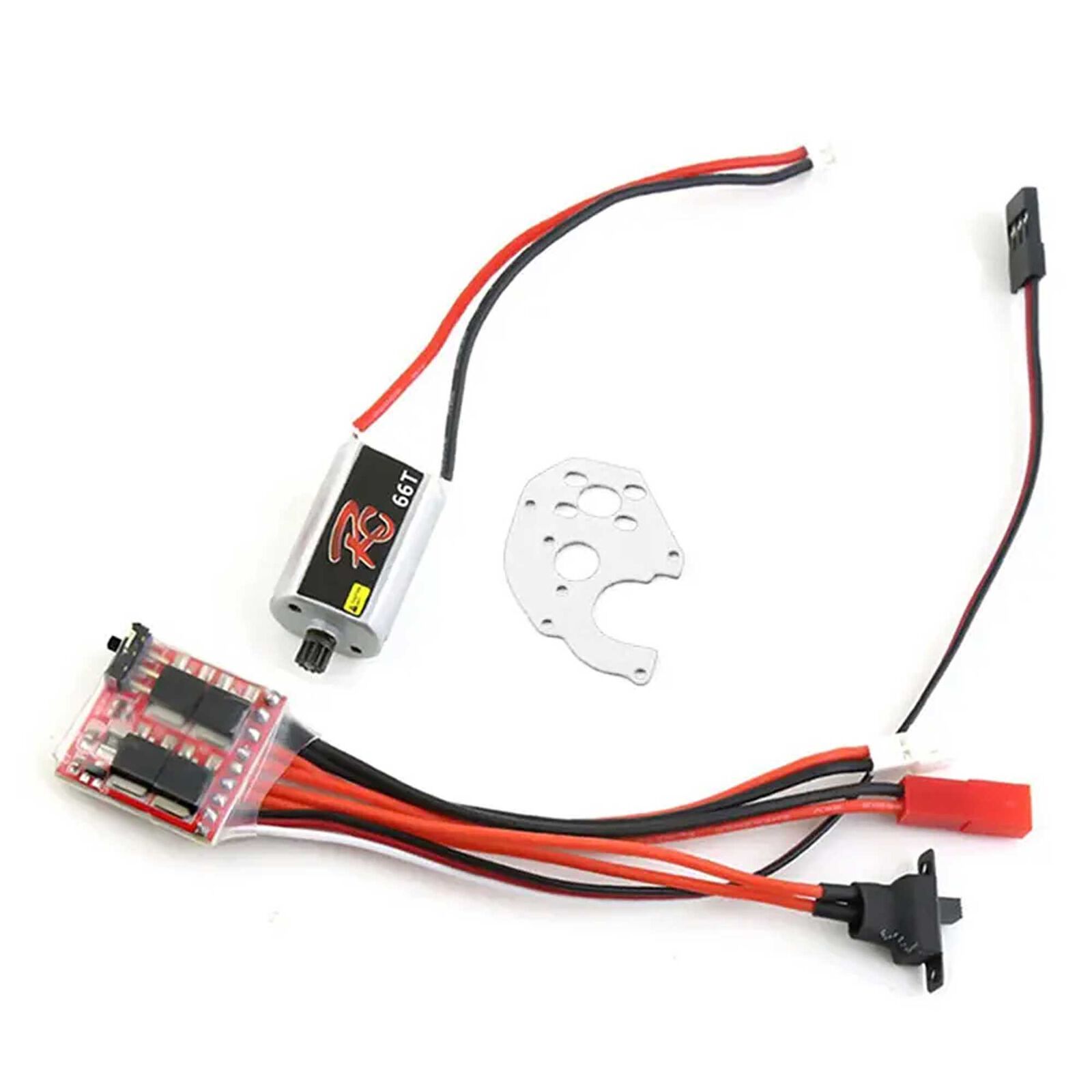 Motor Mount, Drive Motor & ESC Combo for Axial 1/24 SCX24 Rock Crawler