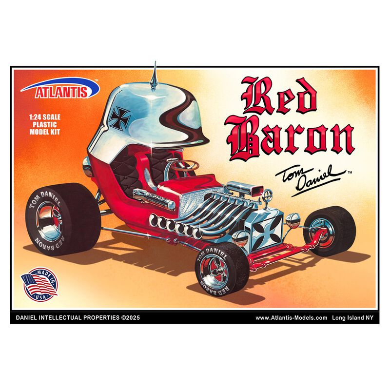 ATLANTIS TOY & HOBBY INC. Tom Daniel Red Baron Show Car Model Kit w/Trading Card