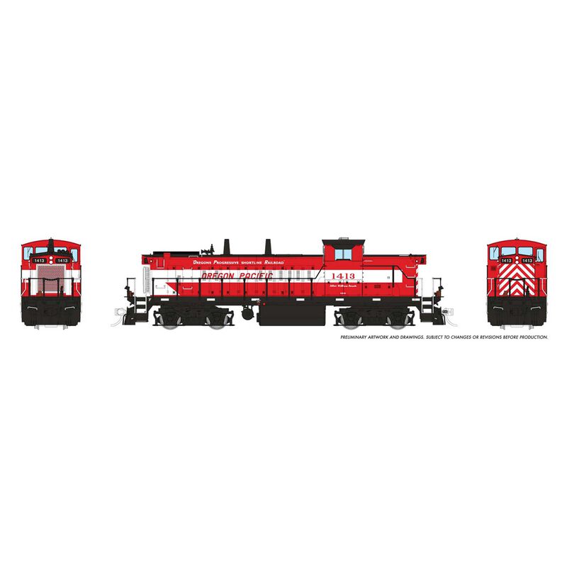 HO GMD-1 Locomotive, with DCC & Sound, Oregon Pacific #1413