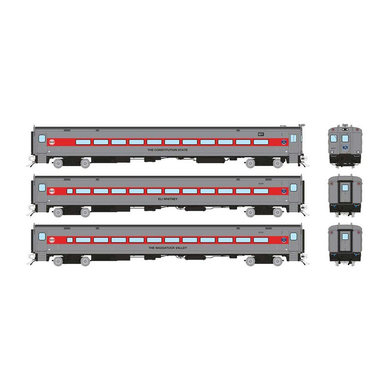 HO Comet Car: CDOT - Late: Set #2 (Cab: 6211 Coaches: 6238, 6276)