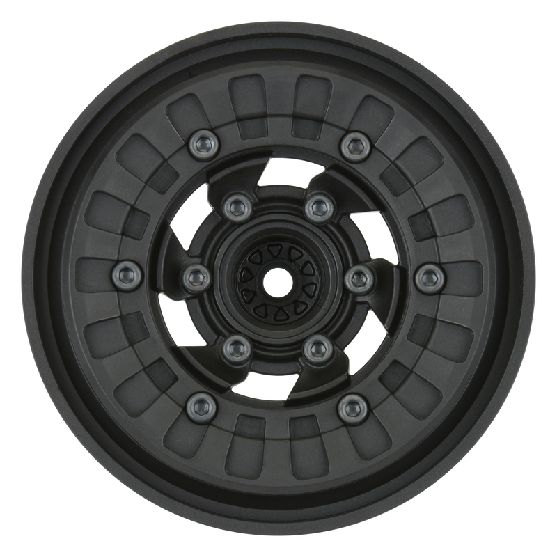 1/10 Vice CrushLock Front/Rear 2.6" 12mm Crawling Wheels (2) Blk/Blk