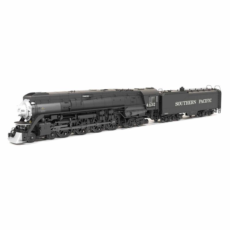HO Southern Pacific GS-4 4-8-4, #4445, Deskirted, Painted Black, No Trim on Pilot, No-Sound / DCC-Ready