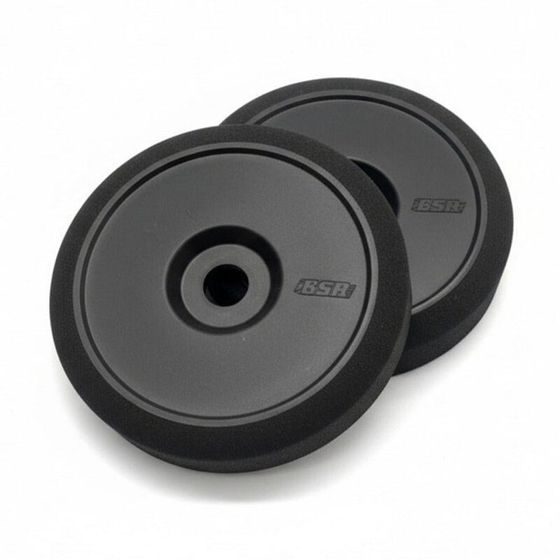 1/8 BSR Pre-Mounted Buggy Tires, Black, Orange Compound (2)