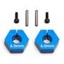 Factory Team 6.0mm Clamping Wheel Hexes, 1/10 Team Associated RC10SC5M