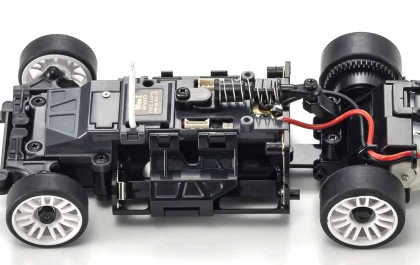 Kyosho 1/28 Porsche 911 GT3 RS Mini-Z RWD RTR, Metallic Silver