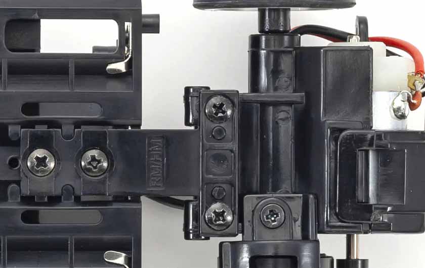 Rear suspension is made of T bar mount