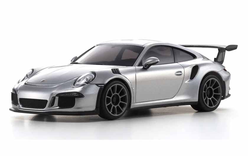 京商 ミニッツ PORSCHE 911 GT3 RS Kyosho 1/28 Porsche 911 GT3 RS Mini-Z RWD RTR, Metallic Silver