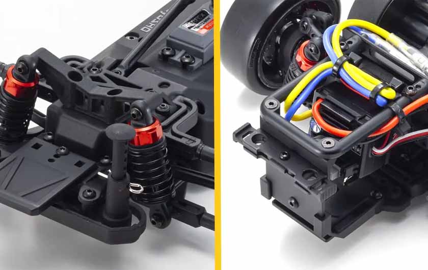 concealed body mounts mean the fixing posts and pins do not protrude externally