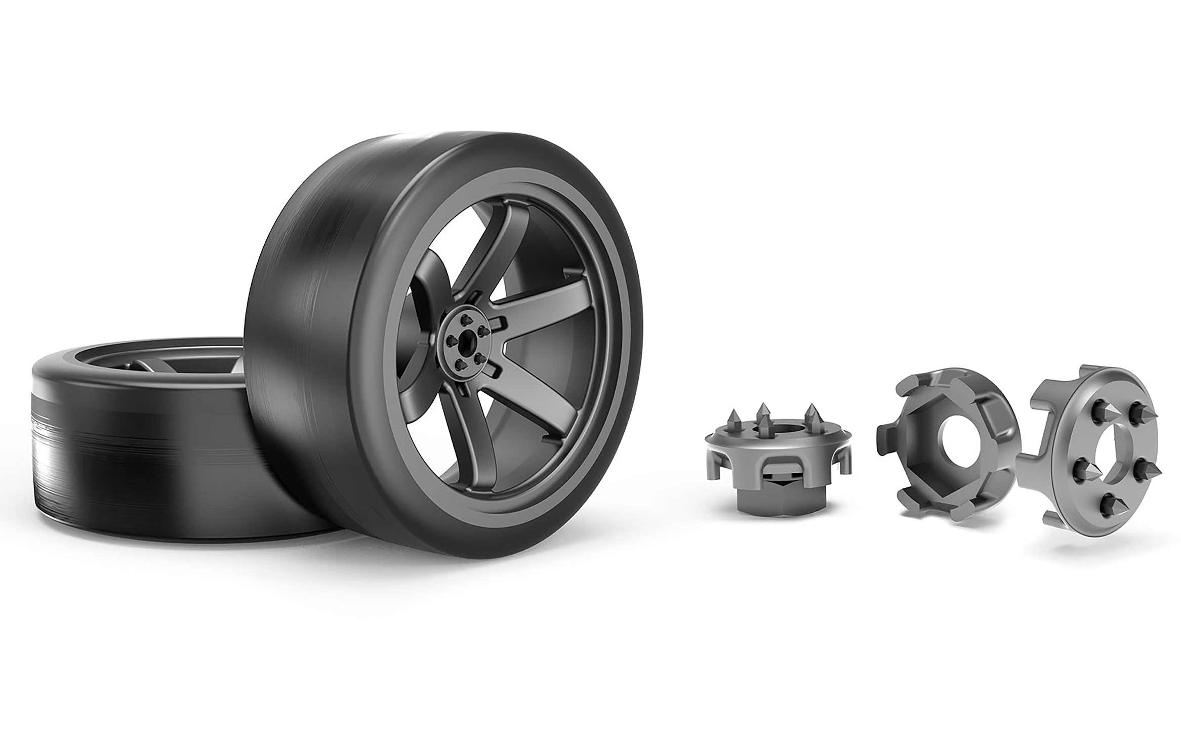 HDPE Drift Tires and Scale Wheel Nut Covers