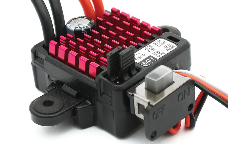 DYNAMITE 60A FWD/REV BRUSHED ESC, WATERPROOF