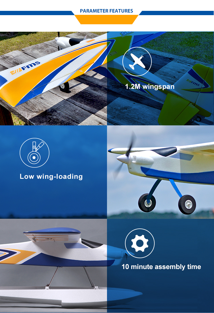 FMS Models RC Airplane with Floats