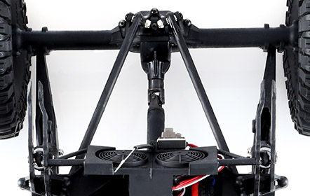 Realistic 4WD Chassis with Long-Travel Suspension 