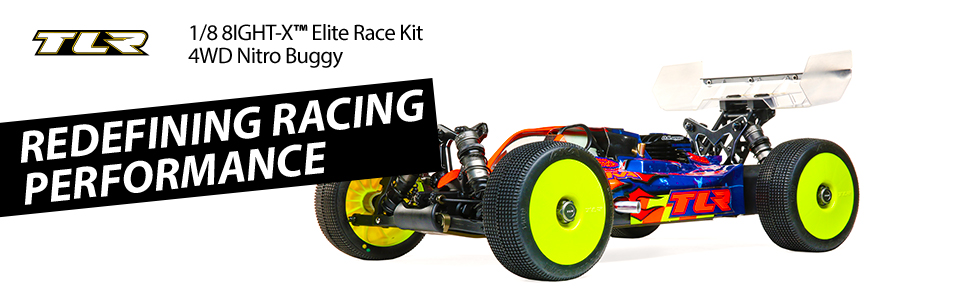 TLR 8IGHT-X Elite Race Kit: 1/8 4WD Nitro Buggy