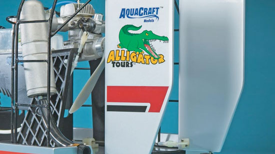 AquaCraft Alligator Tours Airboat RTR - Rudders