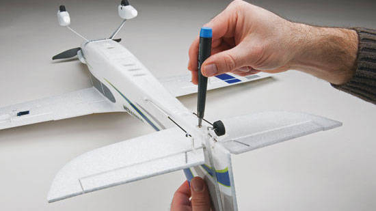 Flyzone Mini Switch Brushless RTF - tail assembly
