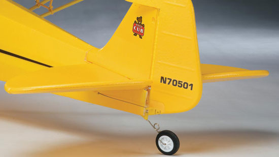 Flyzone Piper Super Cub Select Scale EP RTF - tail wheel