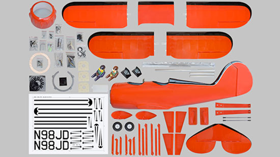 Phoenix Model Waco F5C GP/EP ARF - Parts layout