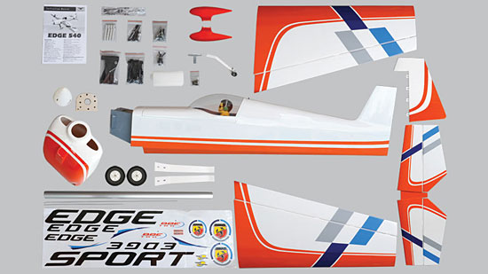 Phoenix Model Edge 540 .91-1.20 GP/EP ARF - Parts Layout