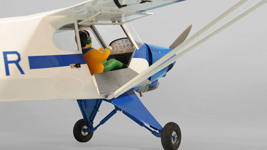 Phoenix Model Super Cub PA-18 GP/EP/Gas ARF 90.5in - Pilot and Cockpit