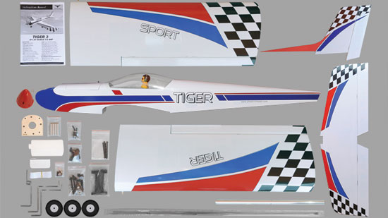 Phoenix Model Tiger 3 GP/EP ARF - Includes