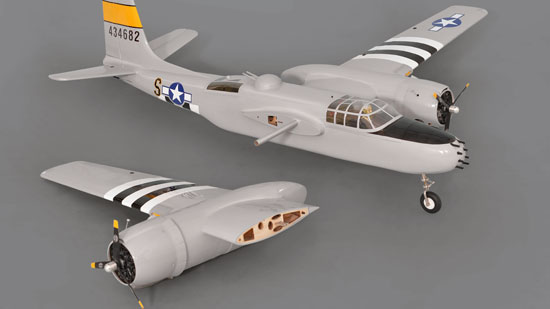 Phoenix Model A-26 Invader GP/EP ARF - Wings 