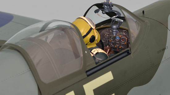 Phoenix Model Spitfire EP/Gas ARF
- Cockpit