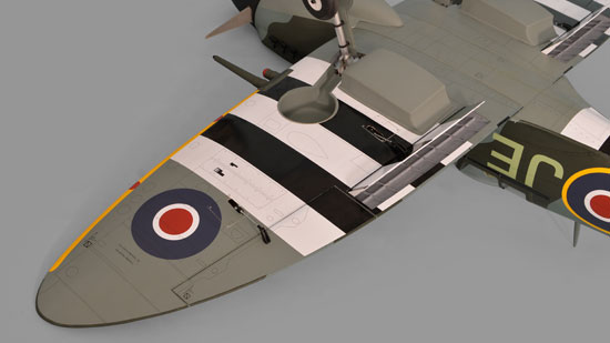 Phoenix Model Spitfire EP/Gas ARF
- Flaps