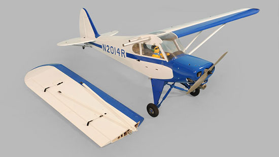 Phoenix Model Super Cub PA-18 GP/EP/Gas ARF 90.5in - Two Piece Wing 