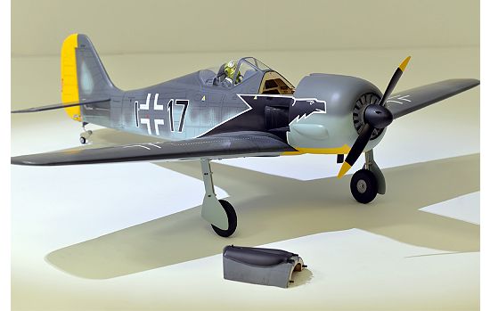 Phoenix Model Focke-Wulf FW190 GP/EP 16% Size 1.20 or 20cc ARF - Hatch (view image)