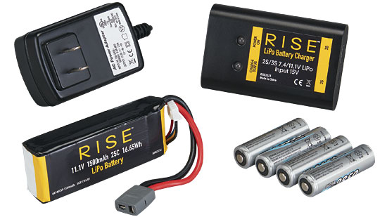 RISEª Vusion 250 RTF 200mW Extreme FPV Race Pack - LiPo battery, charger and 