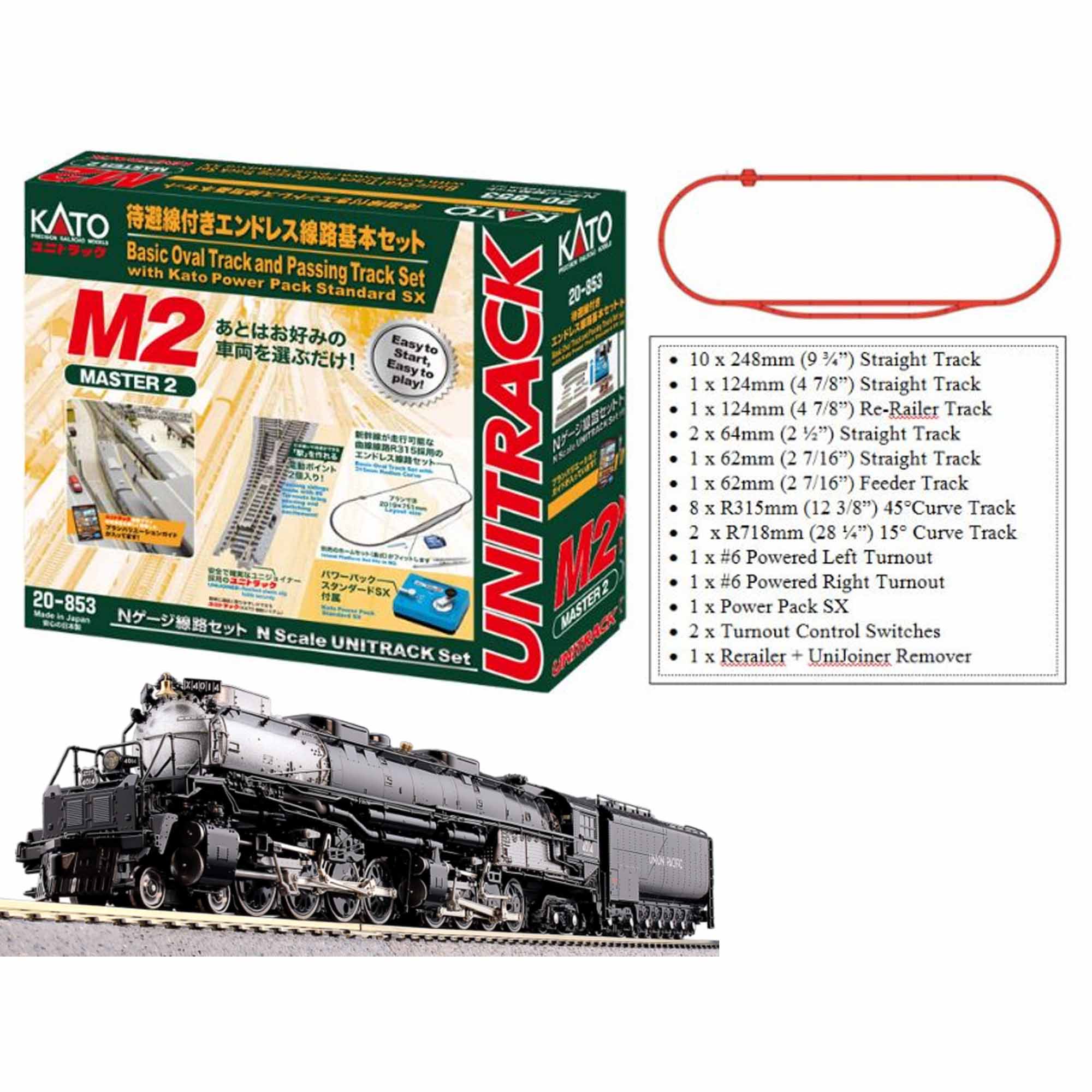 Kato USA, Inc. N M2 & Big Boy Starter Set | Tower Hobbies