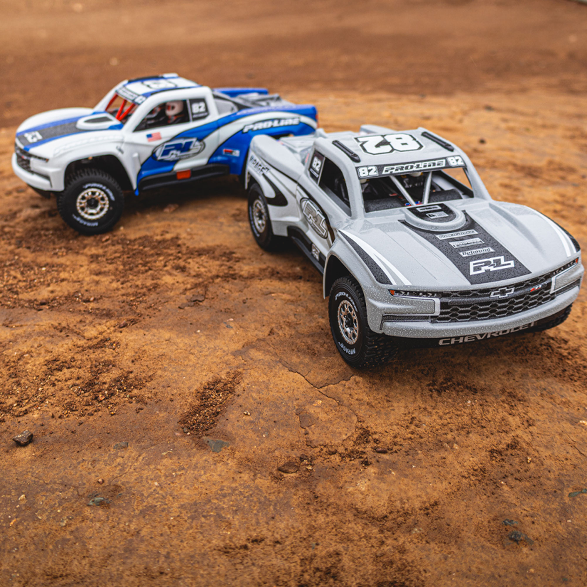 1/16 Pre-Cut 2019 Chevy Silverado Trophy Truck Gray Body: GROM