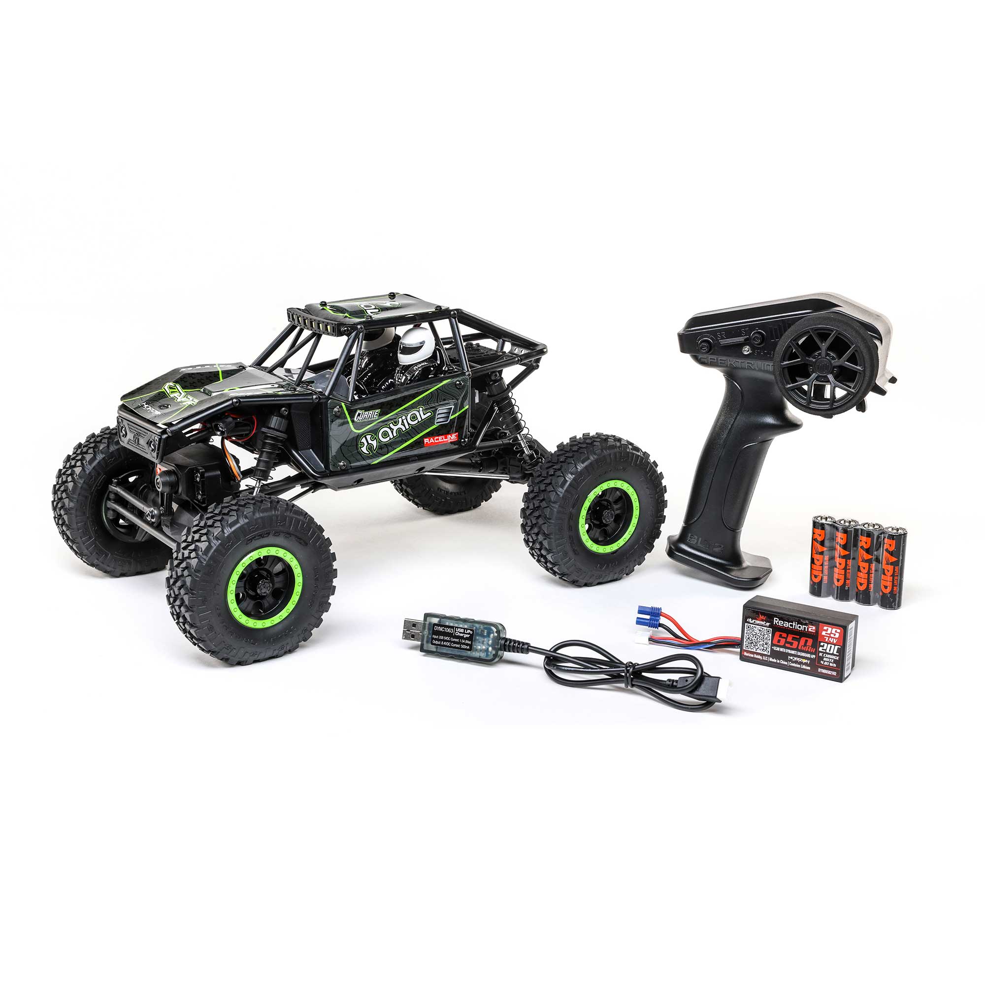 1/18 UTB18 Capra 4X4 RTR Brushed Rock Crawler (Battery & Charger Included), Black