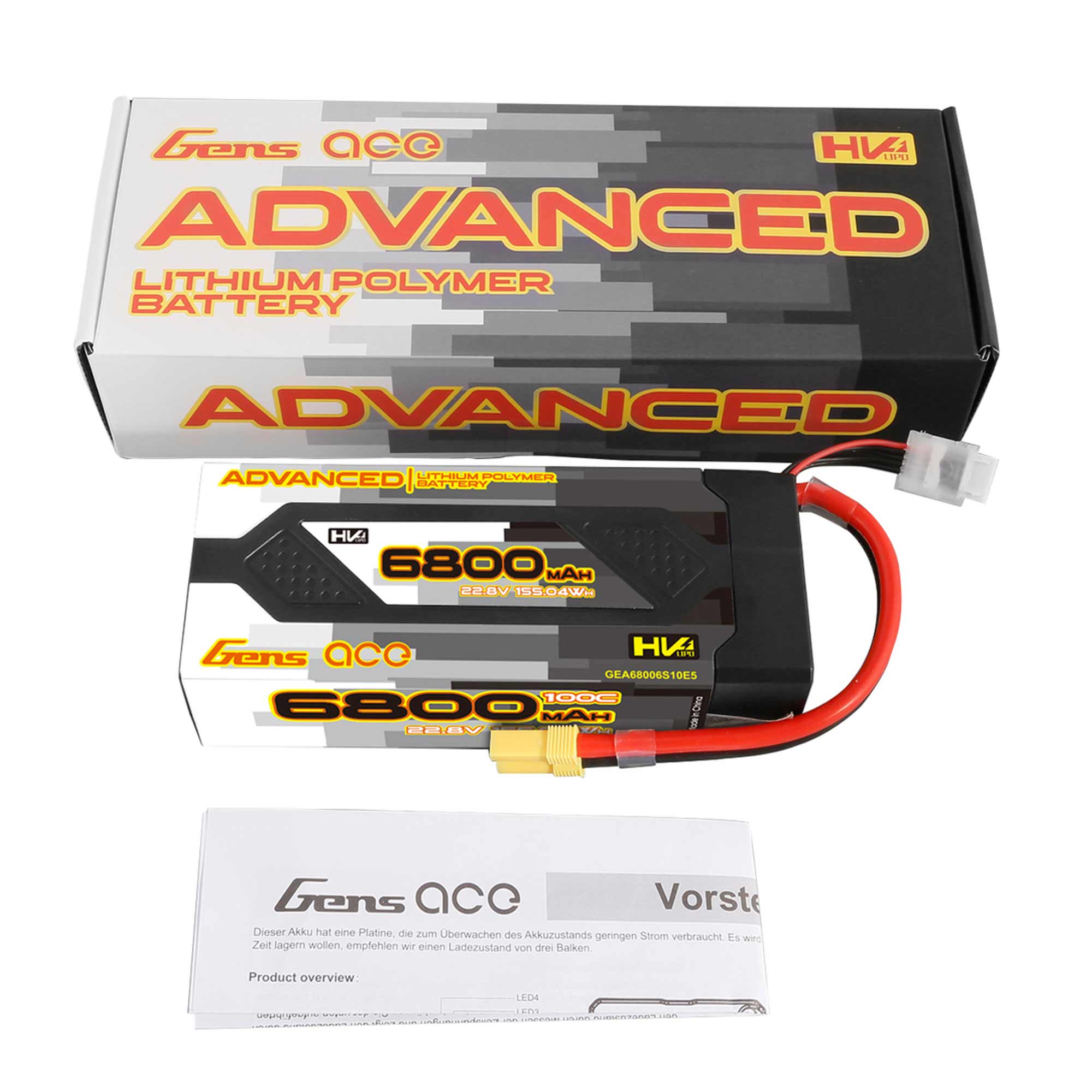 22.8V 6800mAh 6S 100C Bashing Hardcase LiPo Battery: EC5