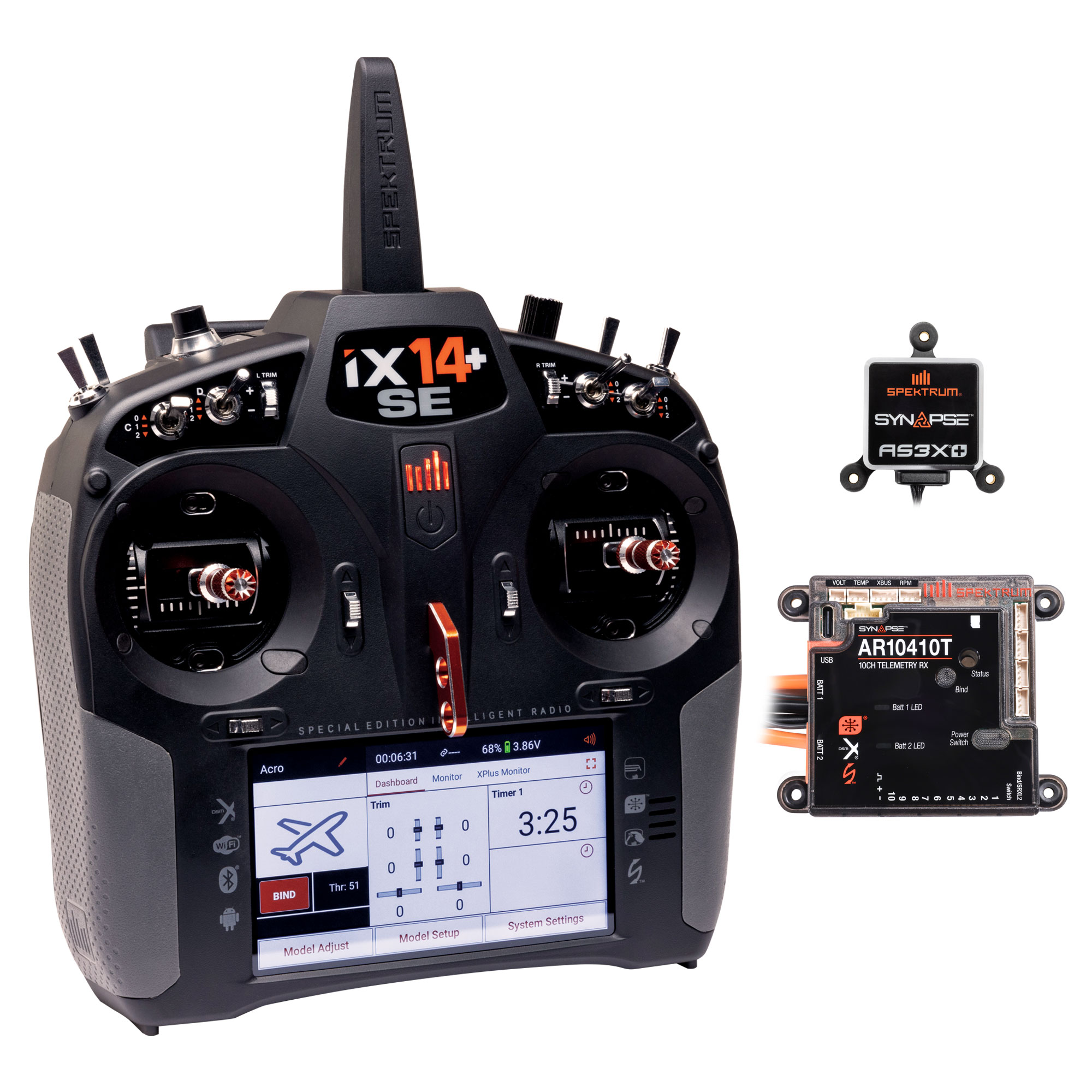 iX14+ Special Edition Transmitter with 10-Channel PowerSafe Receiver and Synapse Combo