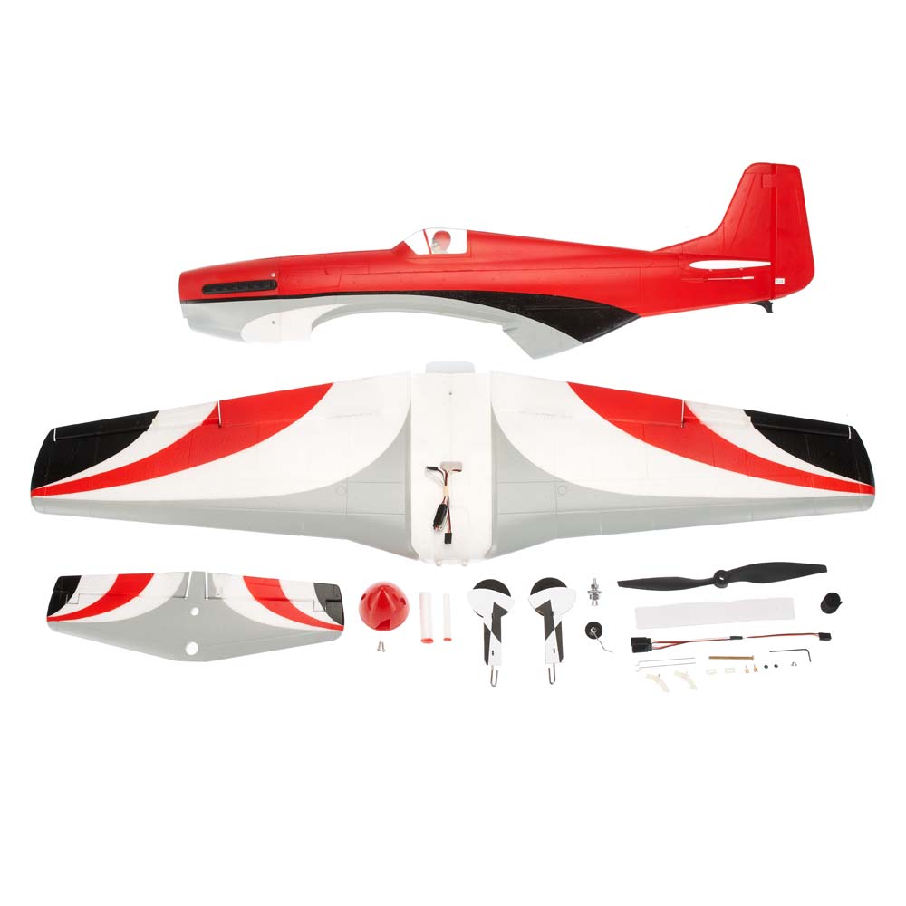 P-51 Mustang Racer Red EP Rx-R 40"