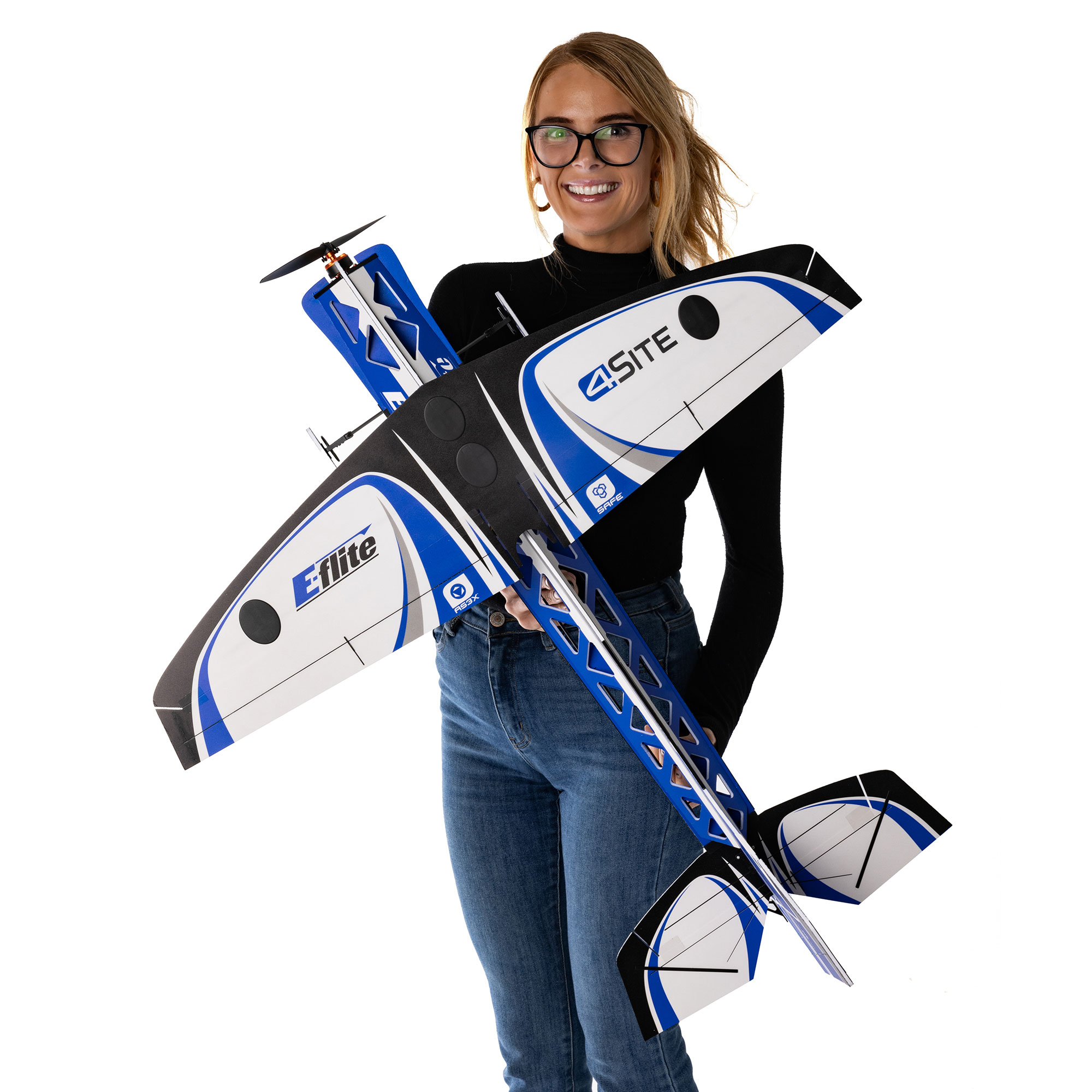 4-Site 3D FF (Flat Foamy) 800mm BNF Basic with AS3X+ and SAFE Select