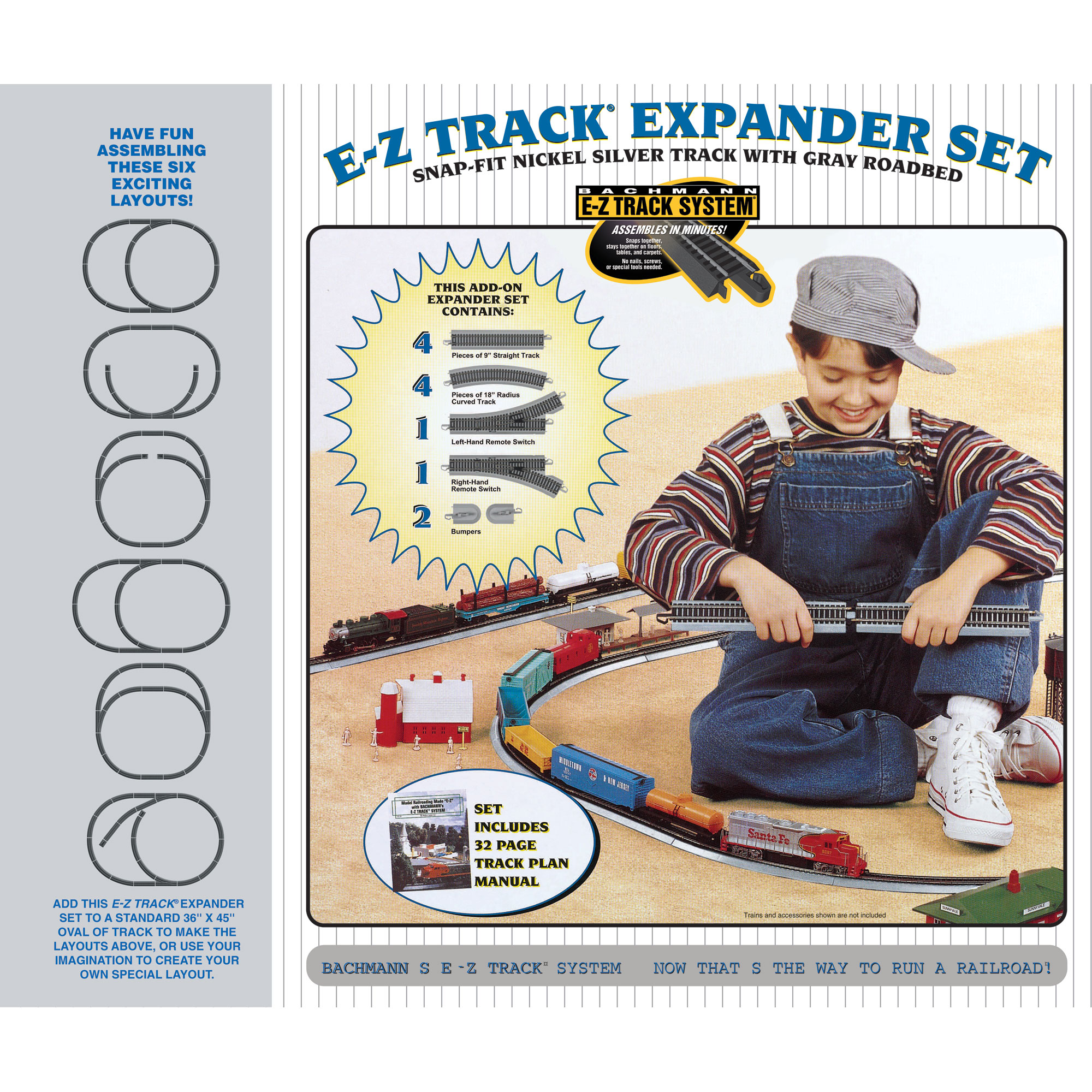 Bachmann E-Z Track Nゲージ Expander Set Bachmann Trains - Snap-Fit E-Z TRACK LAYOUT EXPANDER SET - STEEL