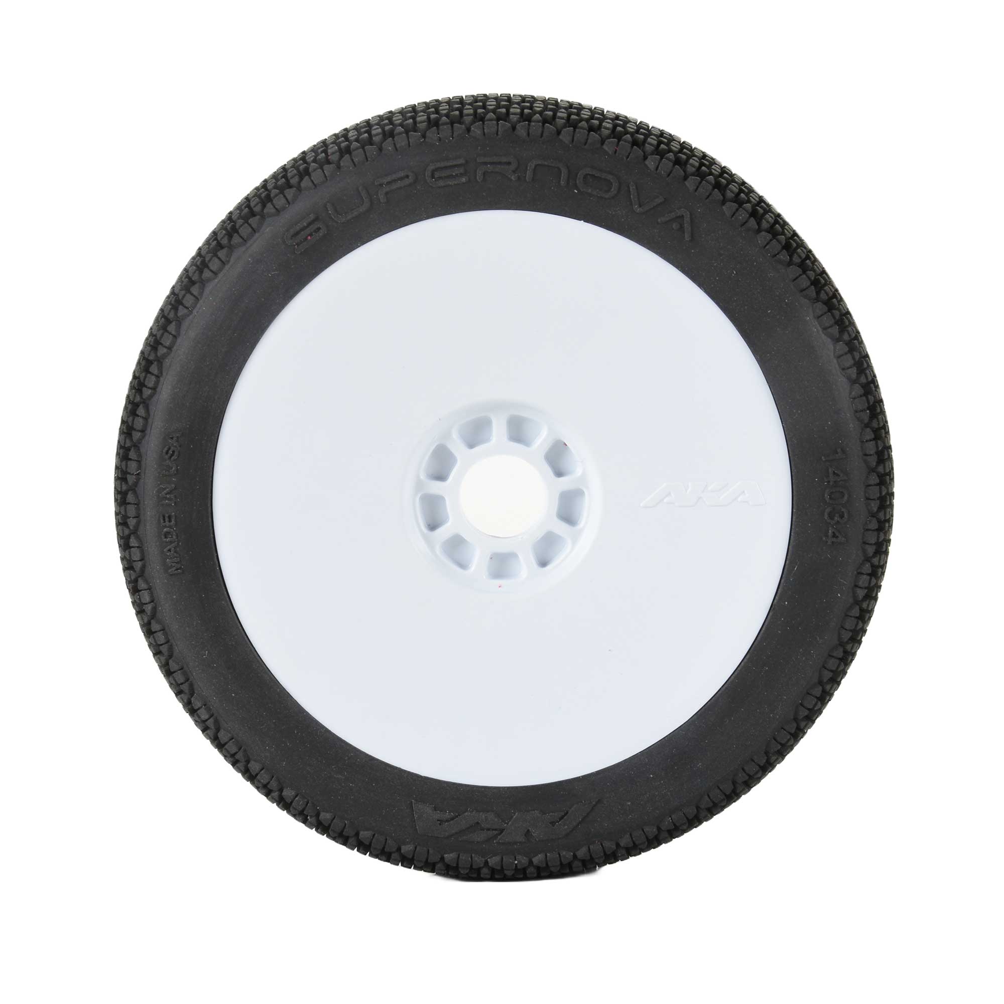 1/8 Super Nova SSLW Off-Road Tires Racer Bundle, White Wheels: Buggy