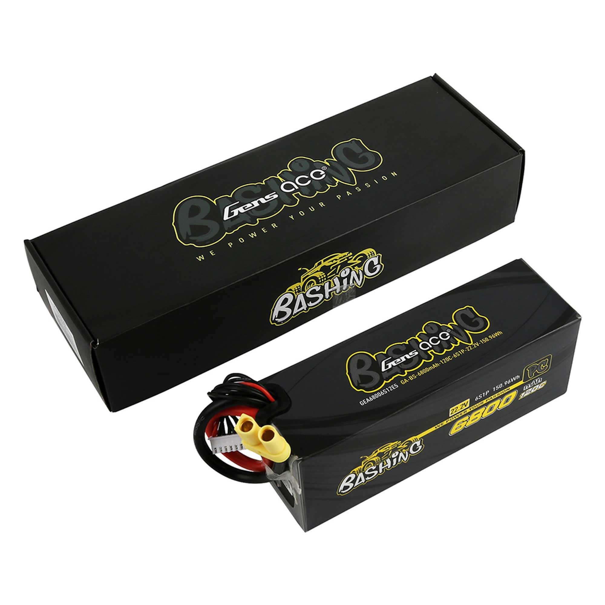 22.2V 6800mAh 6S 120C Bashing Hardcase LiPo Battery: EC5