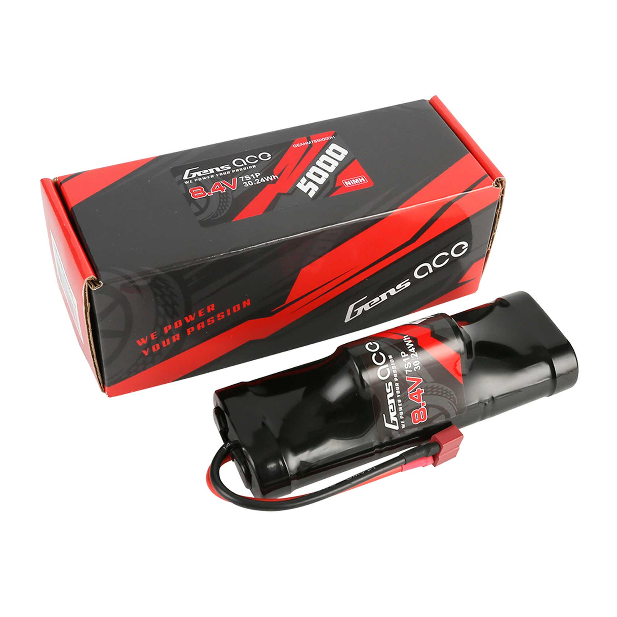 8.4V 5000mAh 7S NiMH Battery: Deans