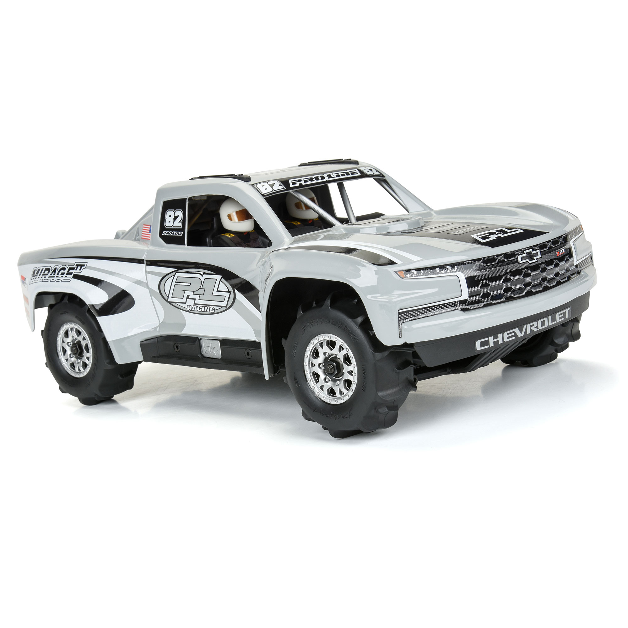 1/16 Dumont F/R Tires MTD 12mm Black Impulse (4): Mojave GROM