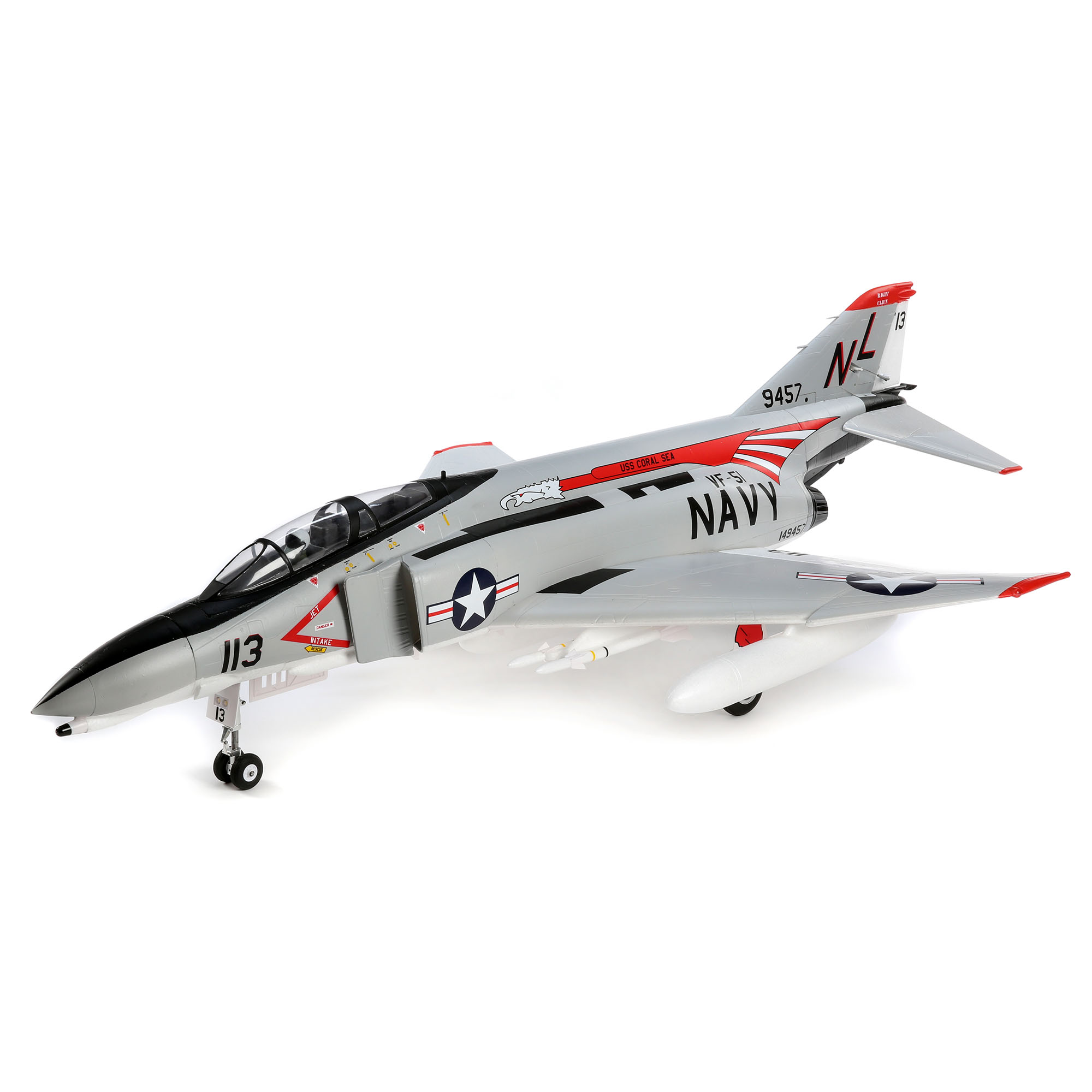 E-Flite F-4 Phantom II 80mm EDF – RC Jet Modellbausatz, Kunststoff, Von Horizon Hobby