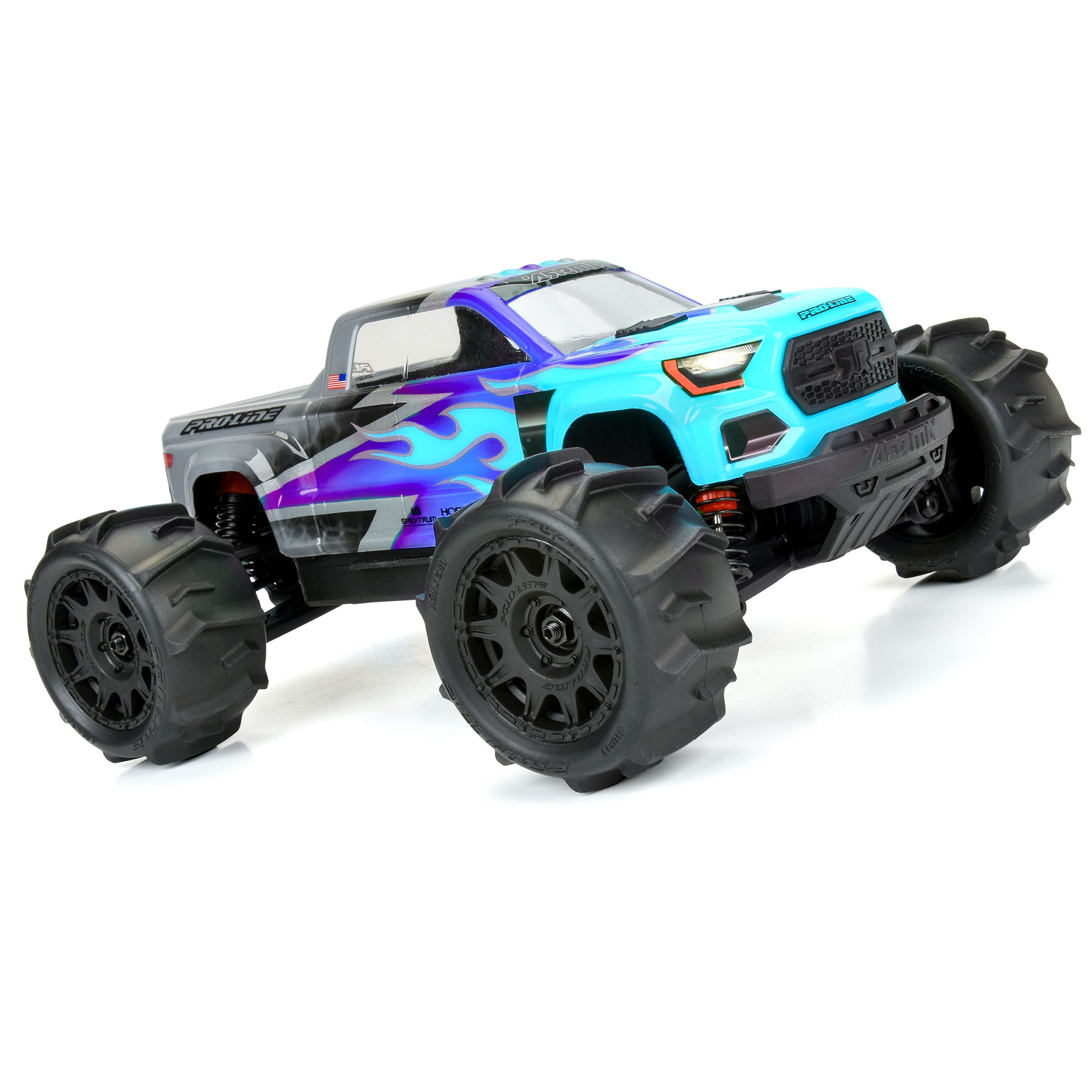 1/18 Dumont F/R Tires MTD 12mm Black Raid (4): Granite GROM