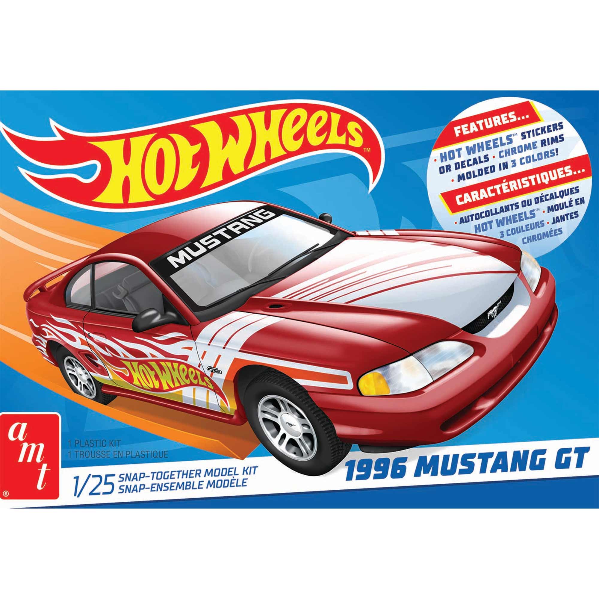 1/25 Hot Wheels 1996 Ford Mustang GT (Snap) 2T Model Kit