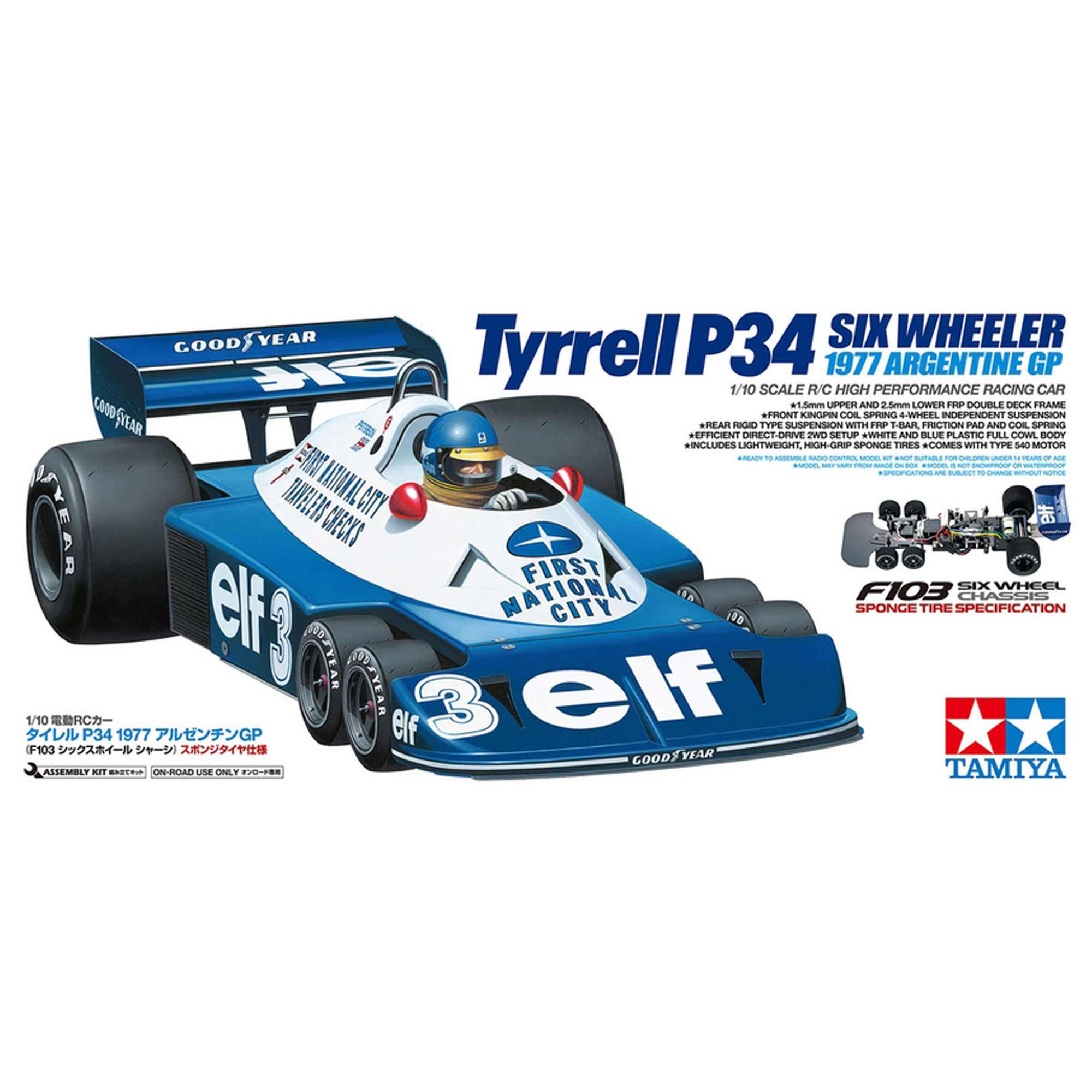 1/10 RC Tyrrell P34 6 Wheel 1977 Argentine (Limited Edition)