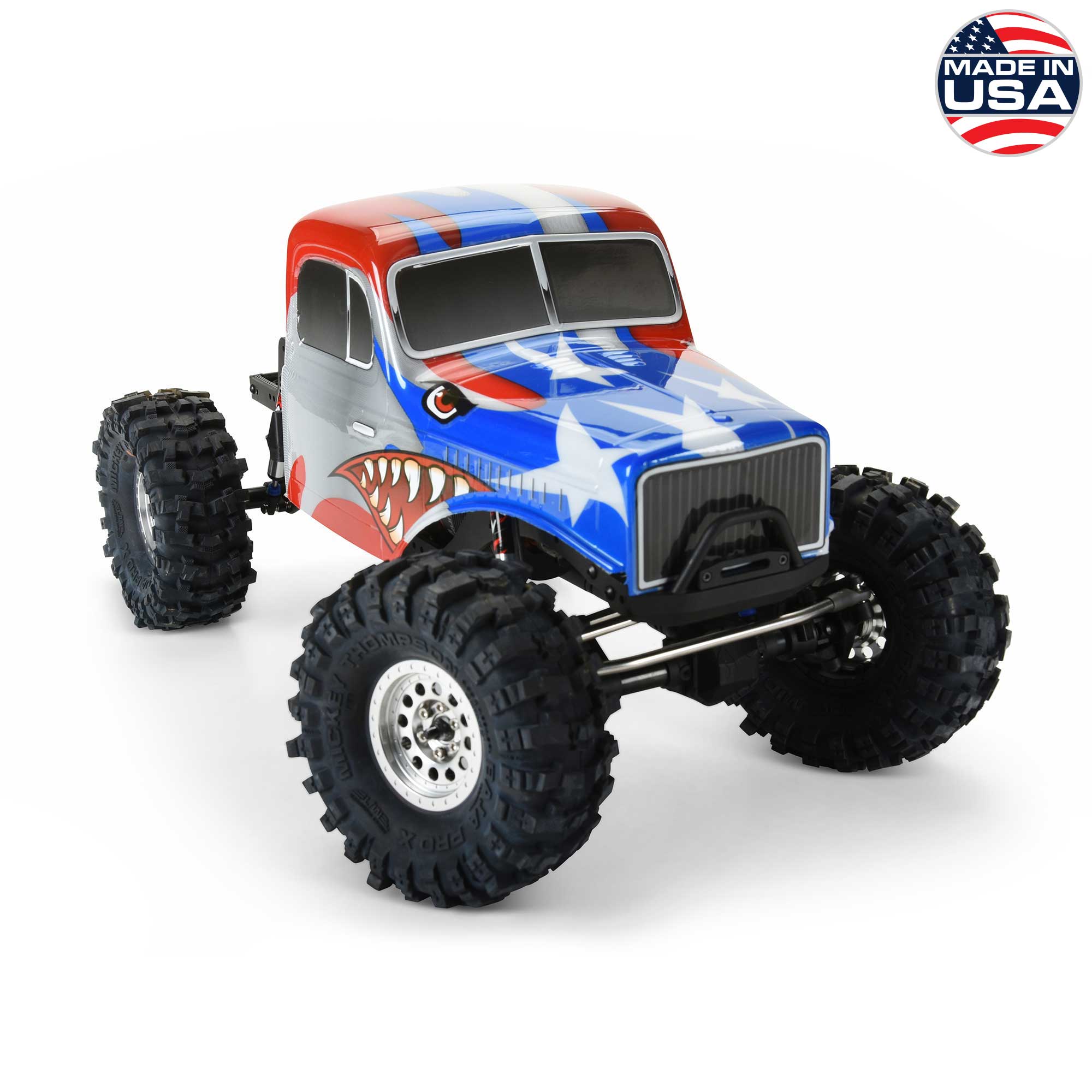 1/10 Limited Edition Pre-Cut/Pre-Painted Comp Wagon Cab-Only Body 12.3" (313mm) Wheelbase Crawlers, Stars and Stripes