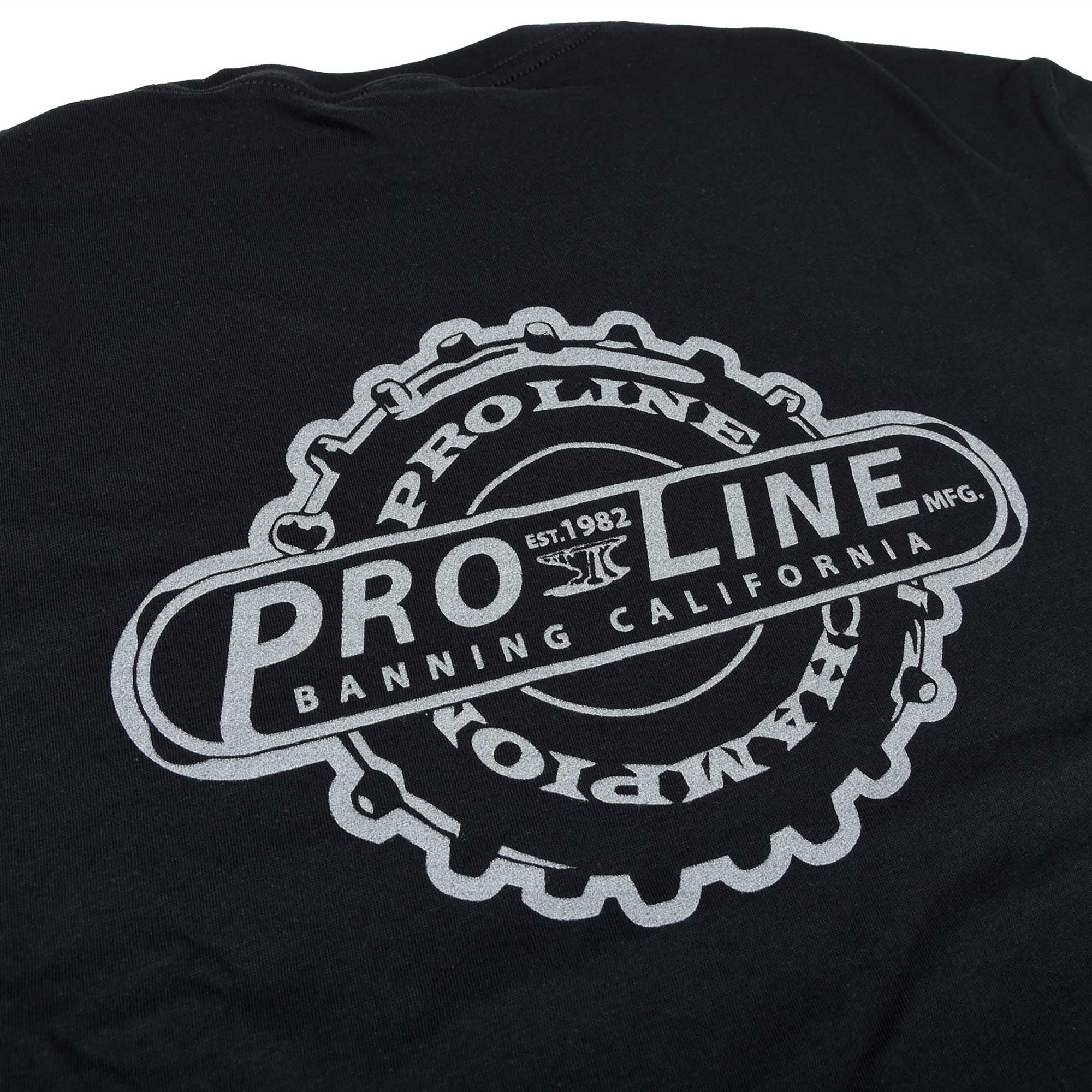 Pro-Line Manufactured Black T-Shirt, Small