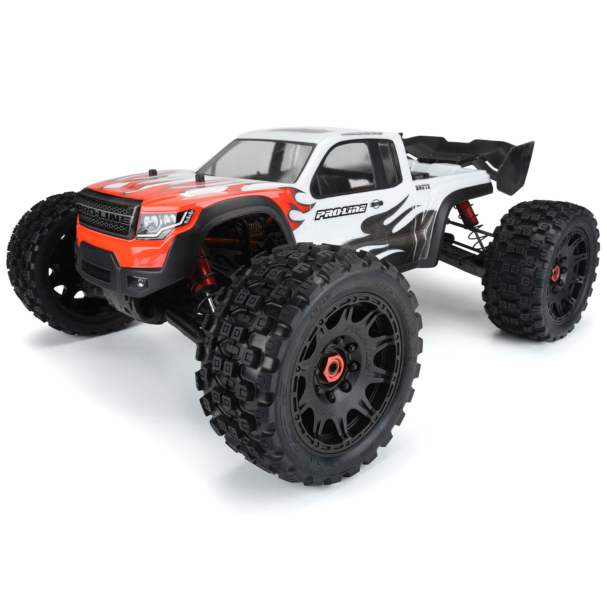 1/6 Badlands MX57 Front/Rear 5.7" Tires Mounted 24mm Black Raid (2)