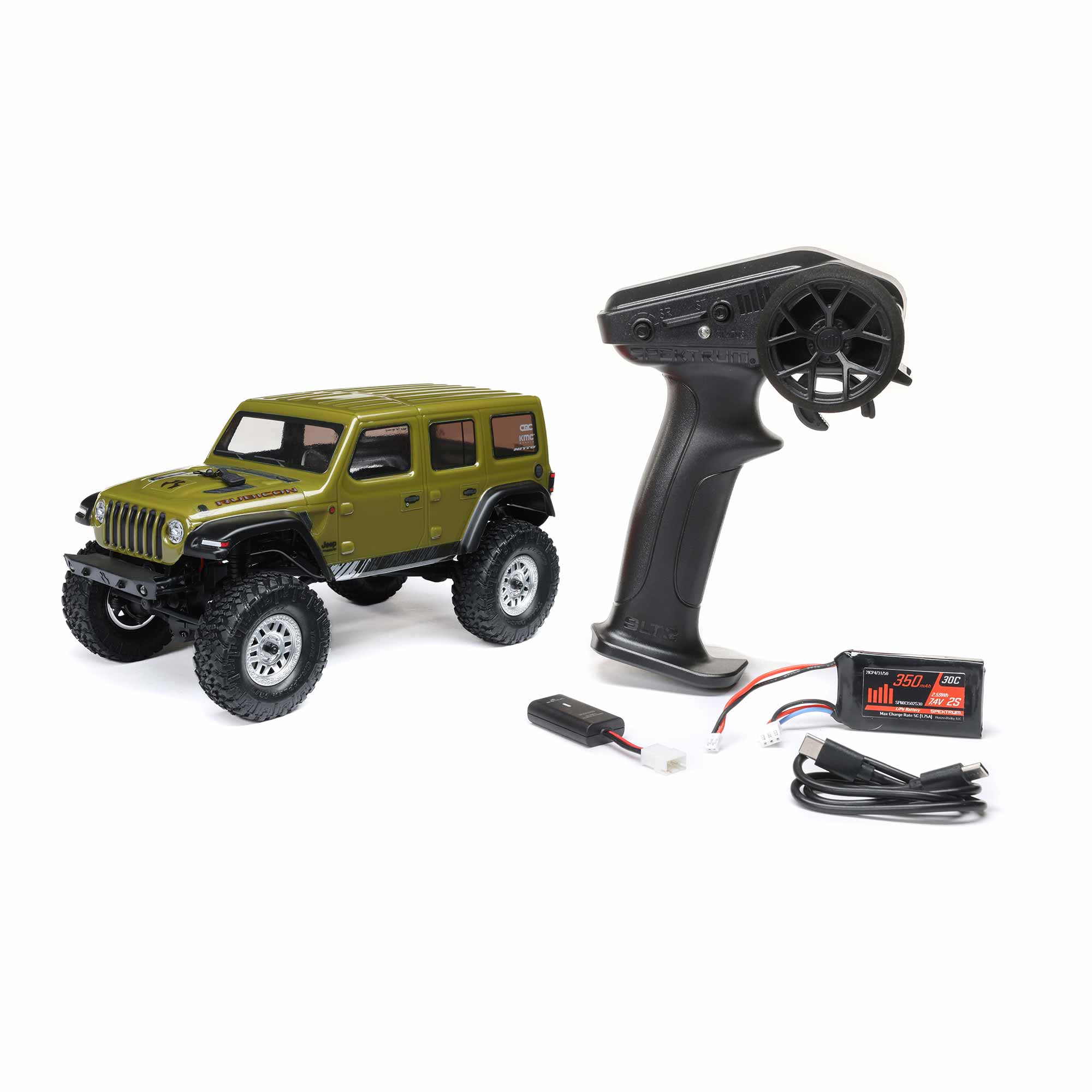 1/24 SCX24 2019 Jeep Wrangler JLU CRC 4X4 RTR Brushed Rock Crawler (Battery & Charger Included), Green
